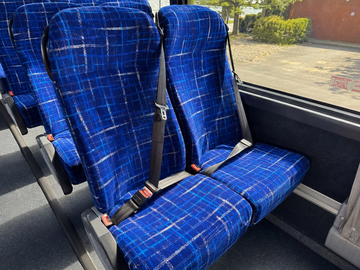dallas charter bus rental interior